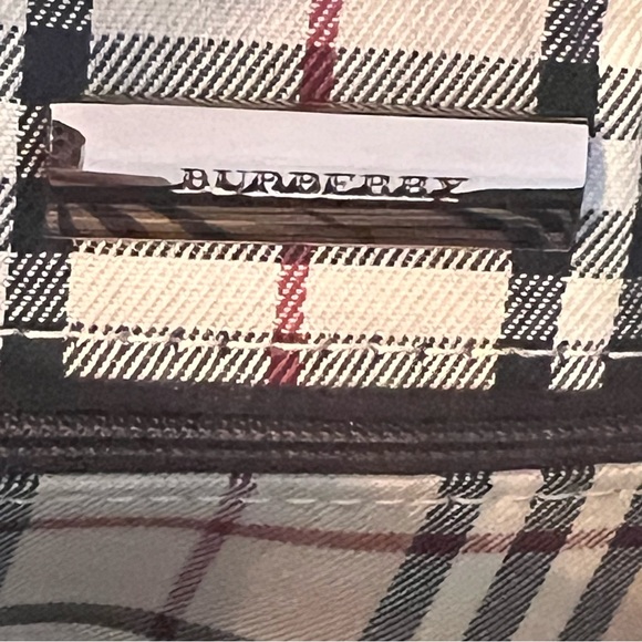 Burberry Dark Leather Nova Check Interior Tote - Picture 11 of 12